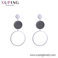 E-260 2018 xuping bijoux en or blanc plaqué rhodium huggie hoop américain nouvelle conception simple boucles d&#39;oreilles à la mode